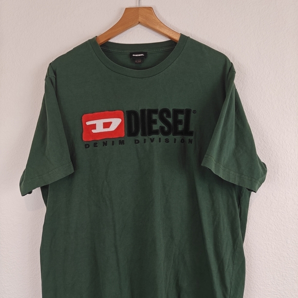 DIESEL T JUST DIVISION Mens T Shirt Short Sleeve Crew Neck Casual Cotton Tee LG - Picture 5 of 12
